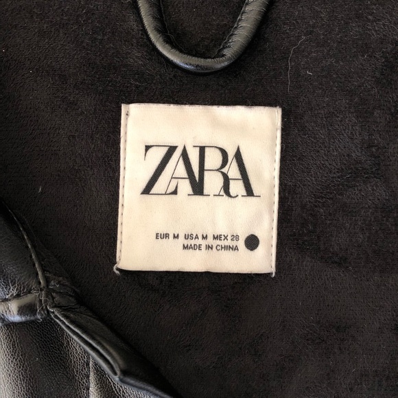 Zara The Work Over Shirt in Faux Leather - Picture 3 of 5